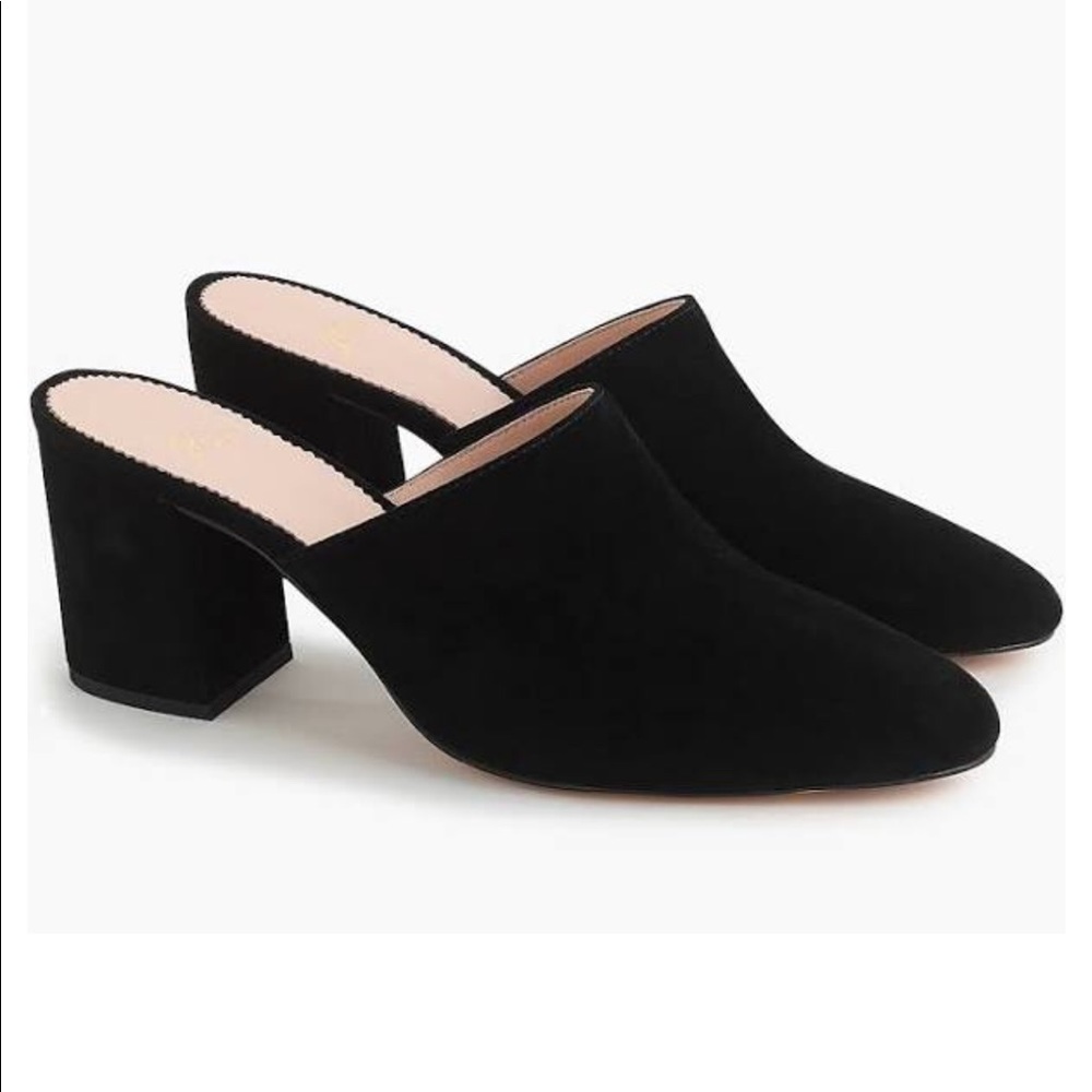 J. Crew High Block Mules